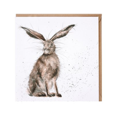 'Good Hare Day' hare card