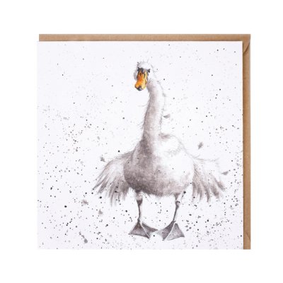 'Swan Fine Day' Swan card