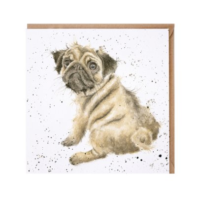 'Pug Love' dog card