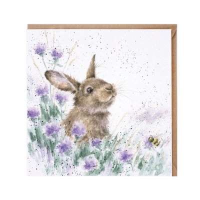 'The Meadow' rabbit card