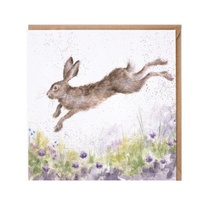 'In Flight' hare card