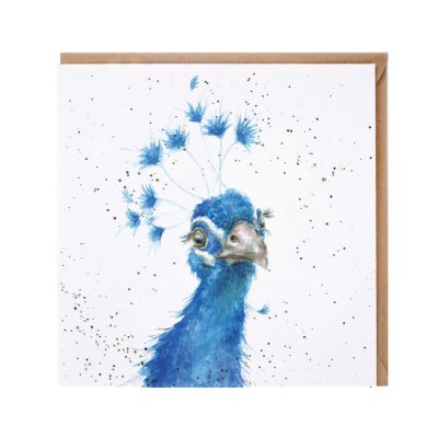 'The Poser' peacock card