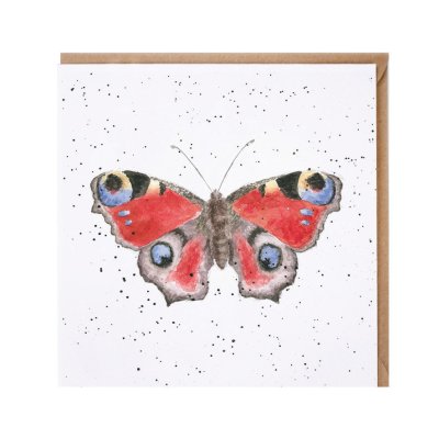 'The Peacock' butterfly card
