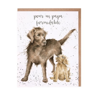 Labrador French Father's Day card