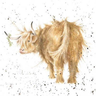 'Accessorise' highland cow artwork print