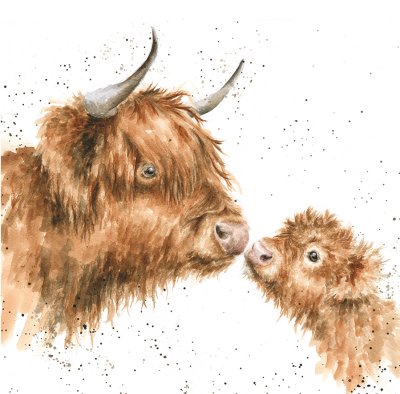 'Gentle One' Highland cow artwork print