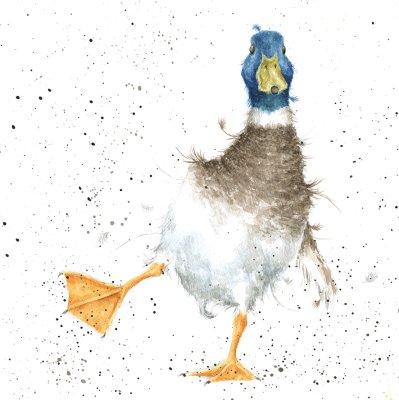 'Party Animal' duck artwork print