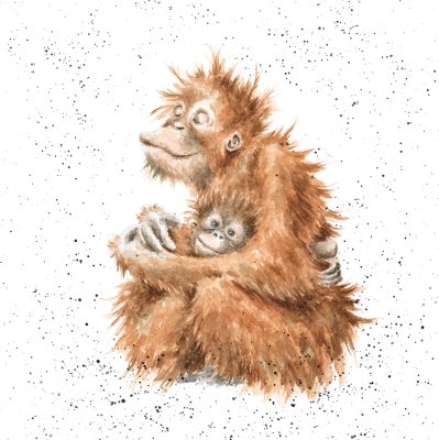 'Love Is' orangutan artwork print