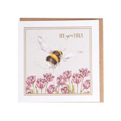Beeyoutiful bee greeting card