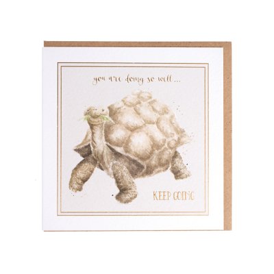 You are doing so well tortoise greeting card