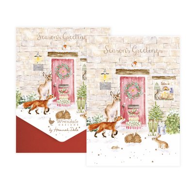 'Christmas Cottage' woodland animal boxed Christmas Cards