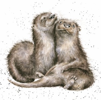 'A Love Like No Otter' otter artwork print
