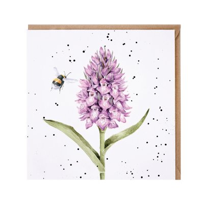 'Marsh Orchid' illustrated bee card