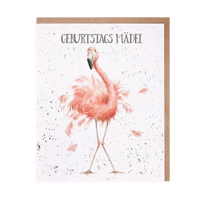 Flamingo German card