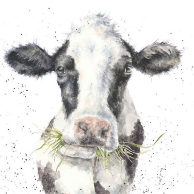 'Milk Maid' cow artwork print