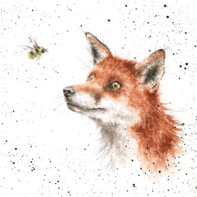 'Fox and Bee' artwork print