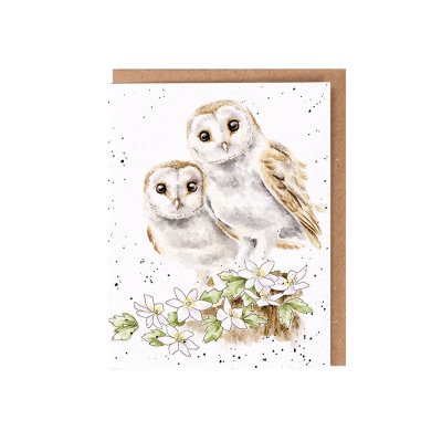 Owl card with wildflower seeds