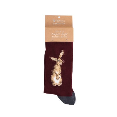 'The Hare' illustrated hare men's socks