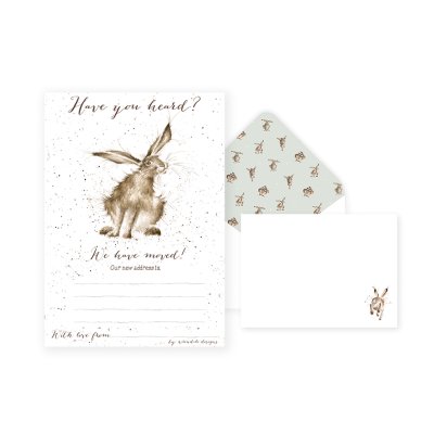 Hare new home invitation set