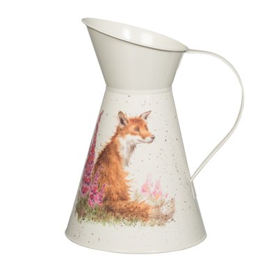 Fox and foxgloves flower jug