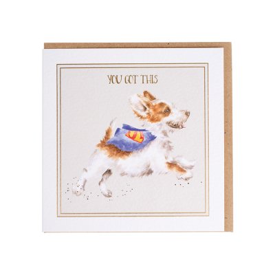 You got this dog greeting card