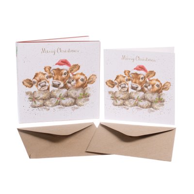 'Christmas Calves' Christmas Card Box Set