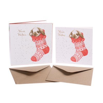 'Christmas Stocking' Rabbit Christmas Card Box Set