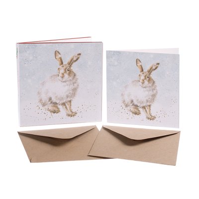 Mountain hare boxed Christmas cards