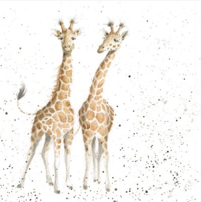 'Lofty' giraffe artwork print