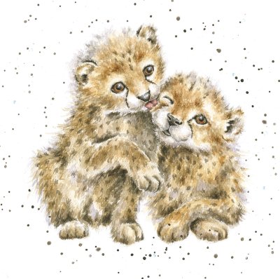 'Wild at Heart' cheetah artwork print